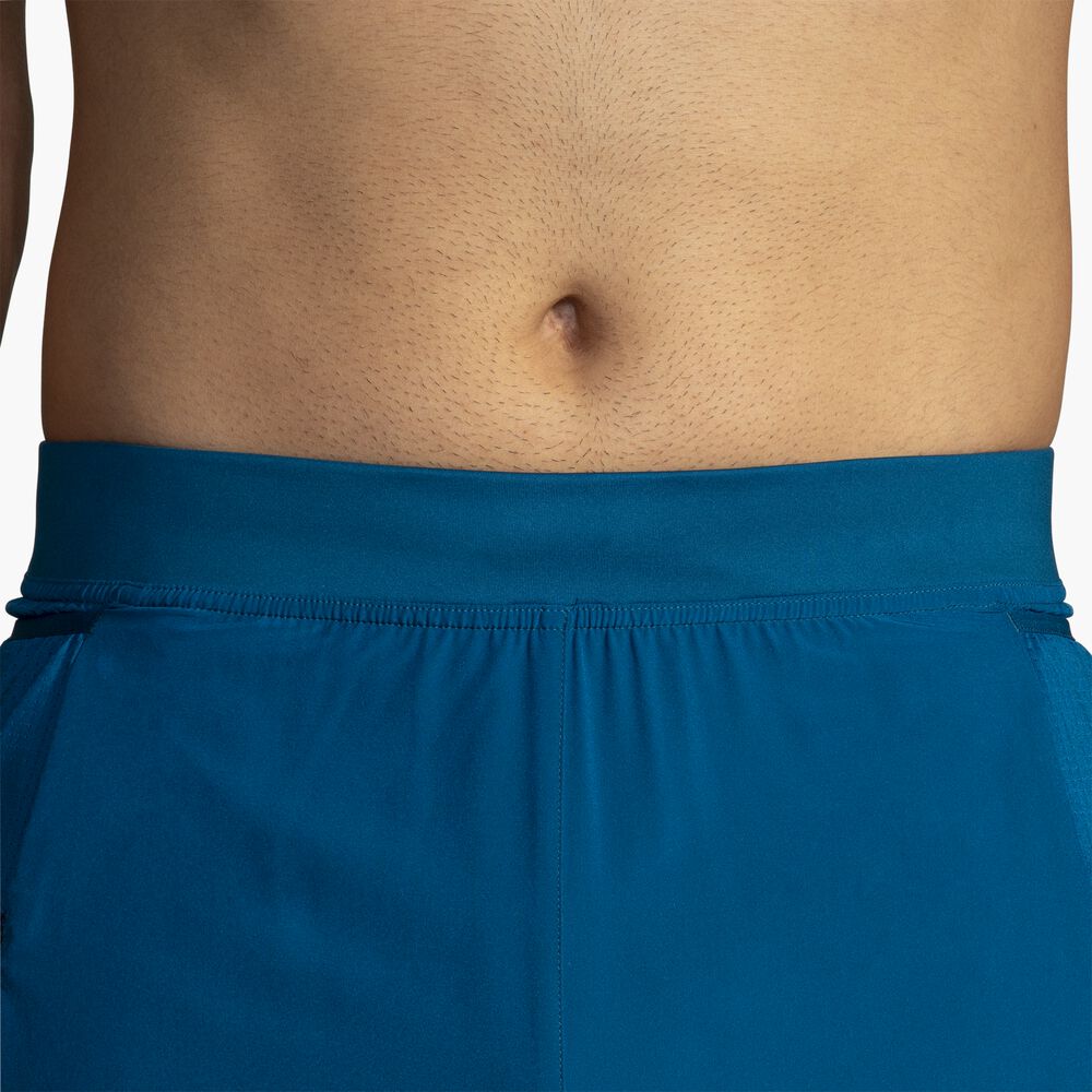 Brooks Sherpa 5" 2-in-1 Short - Ozeanblau