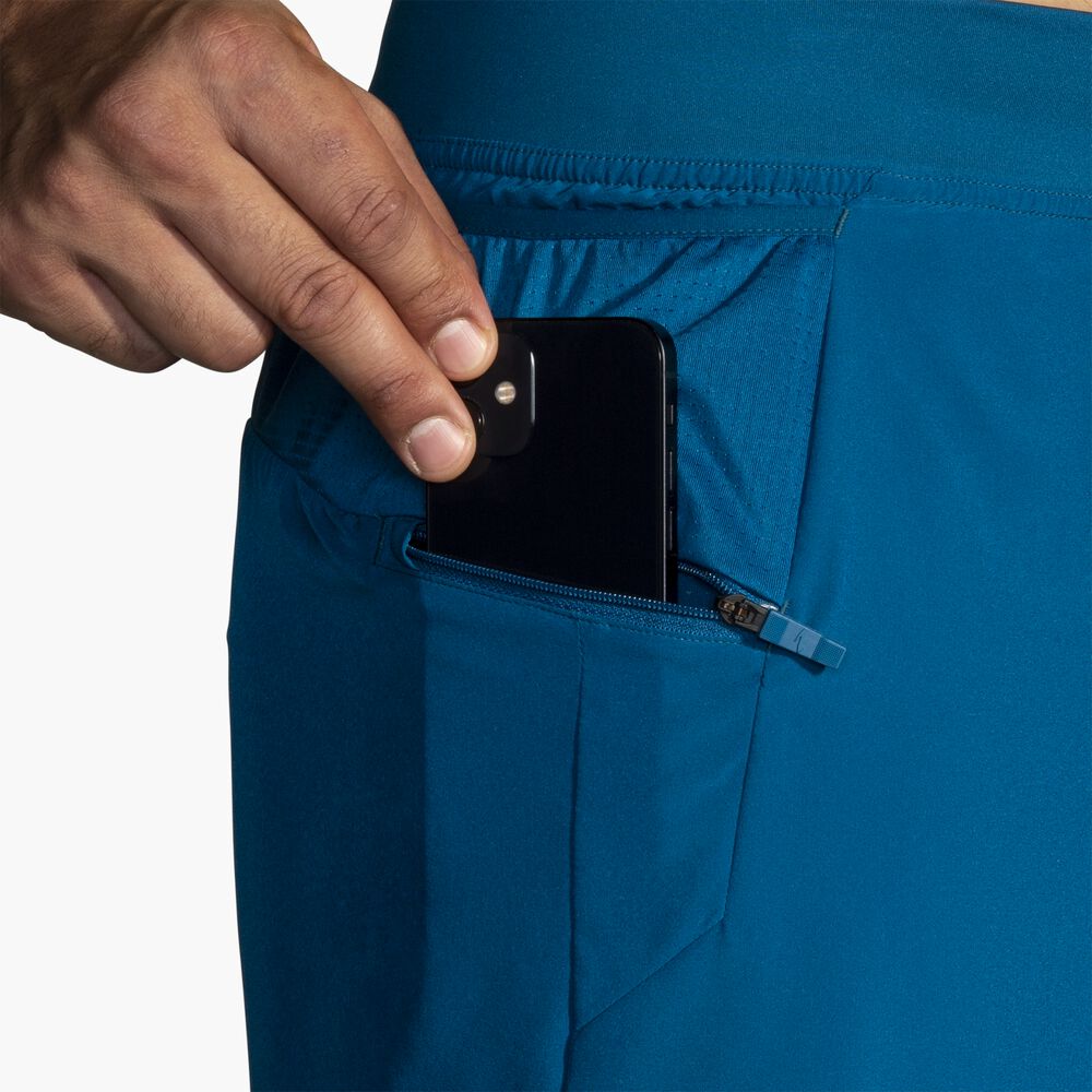 Brooks Sherpa 5" 2-in-1 Short - Ozeanblau