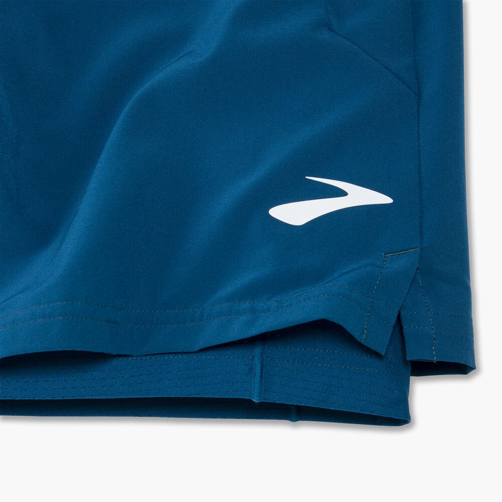 Brooks Sherpa 5" 2-in-1 Short - Ozeanblau