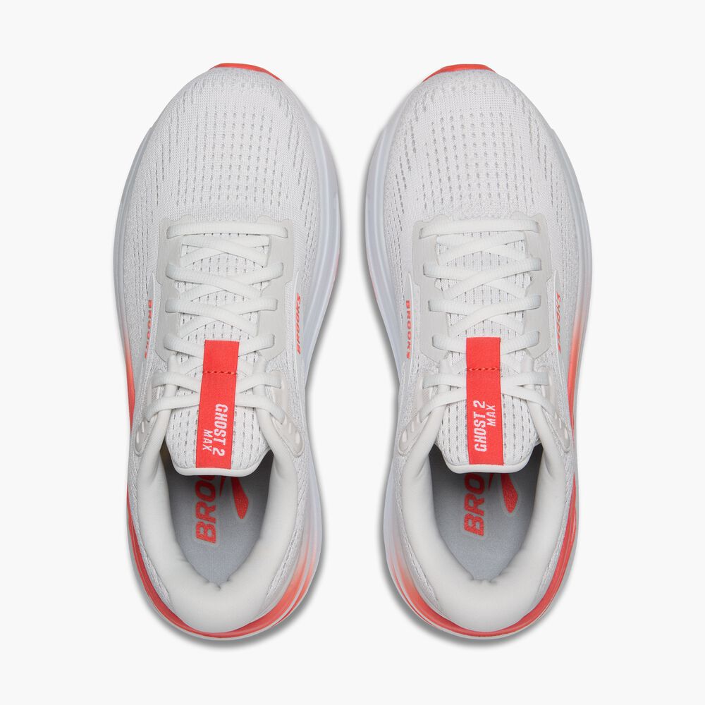 Brooks Ghost Max 2 - Weiß/Koralle