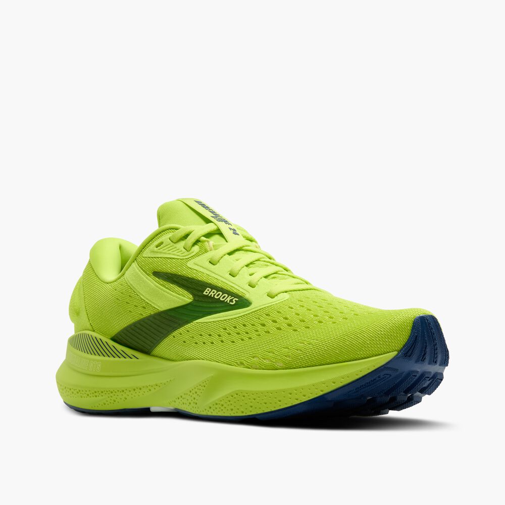 Brooks Adrenaline GTS 24 - Acid Lime/Sunny Lime/Marineblau