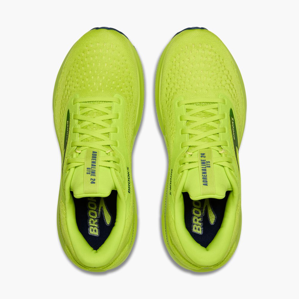 Brooks Adrenaline GTS 24 - Acid Lime/Sunny Lime/Marineblau