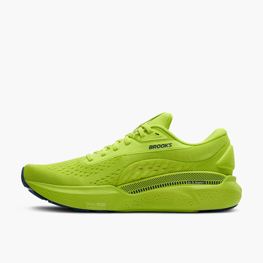 Brooks Adrenaline GTS 24 - Acid Lime/Sunny Lime/Marineblau