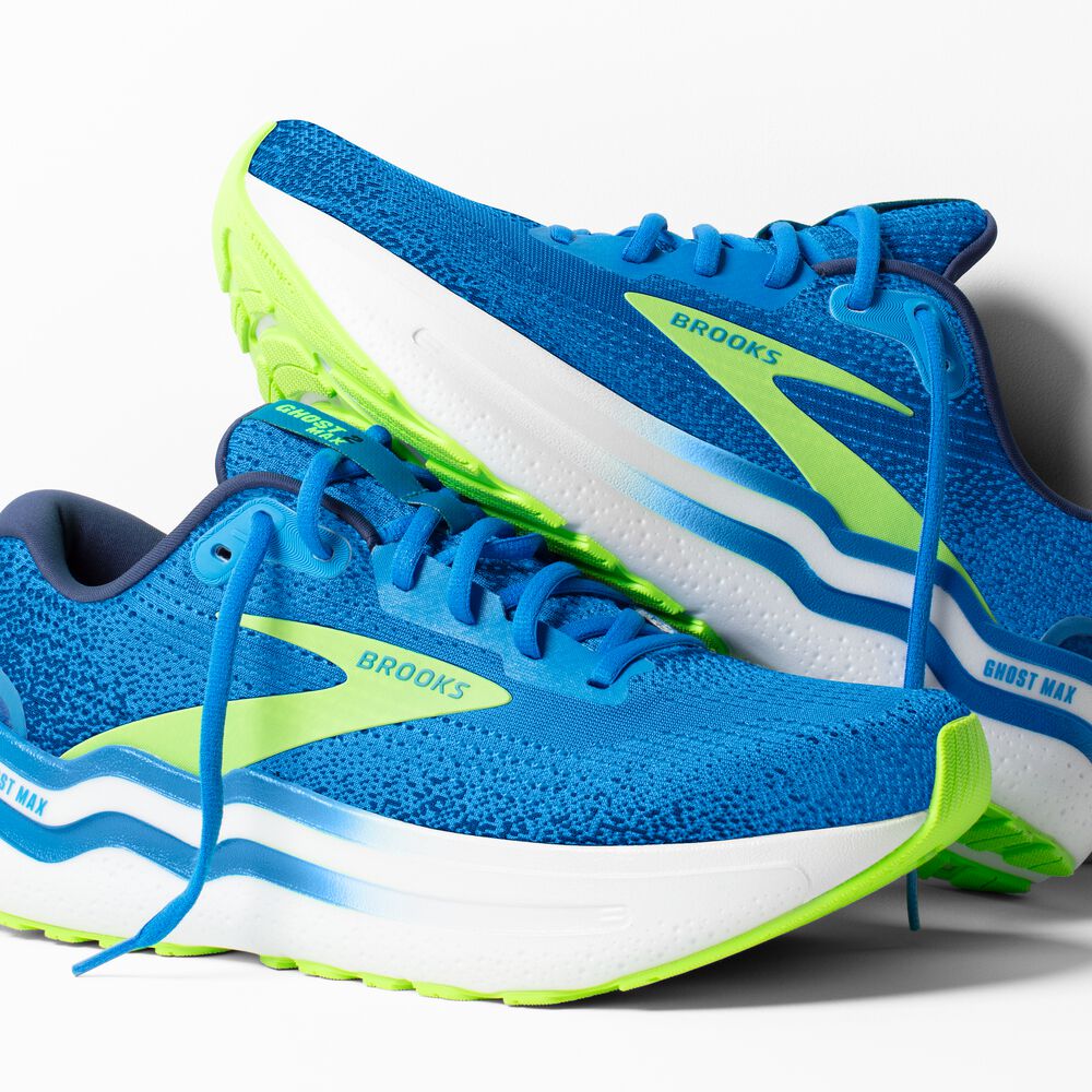 Brooks Ghost Max 2 - Dutch Blue/Grün Gecko/Peacoat