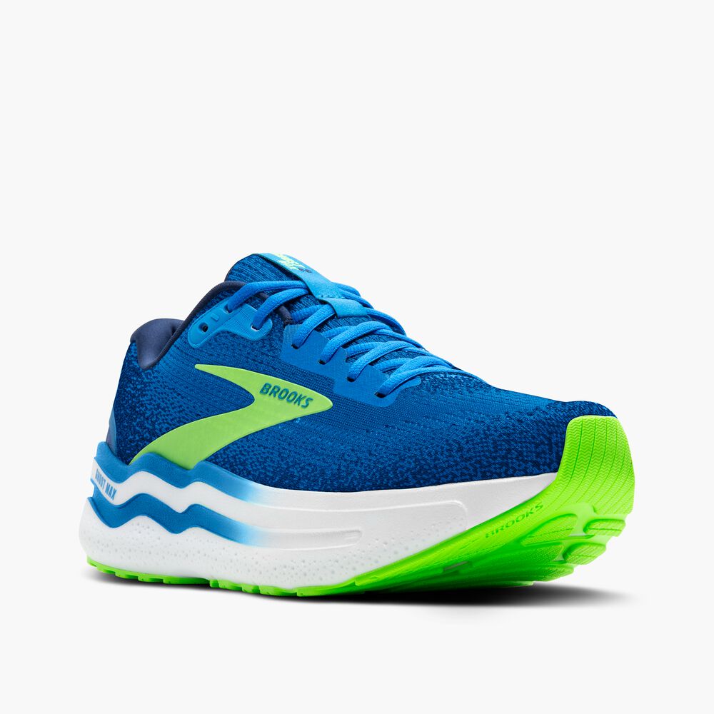 Brooks Ghost Max 2 - Dutch Blue/Grün Gecko/Peacoat