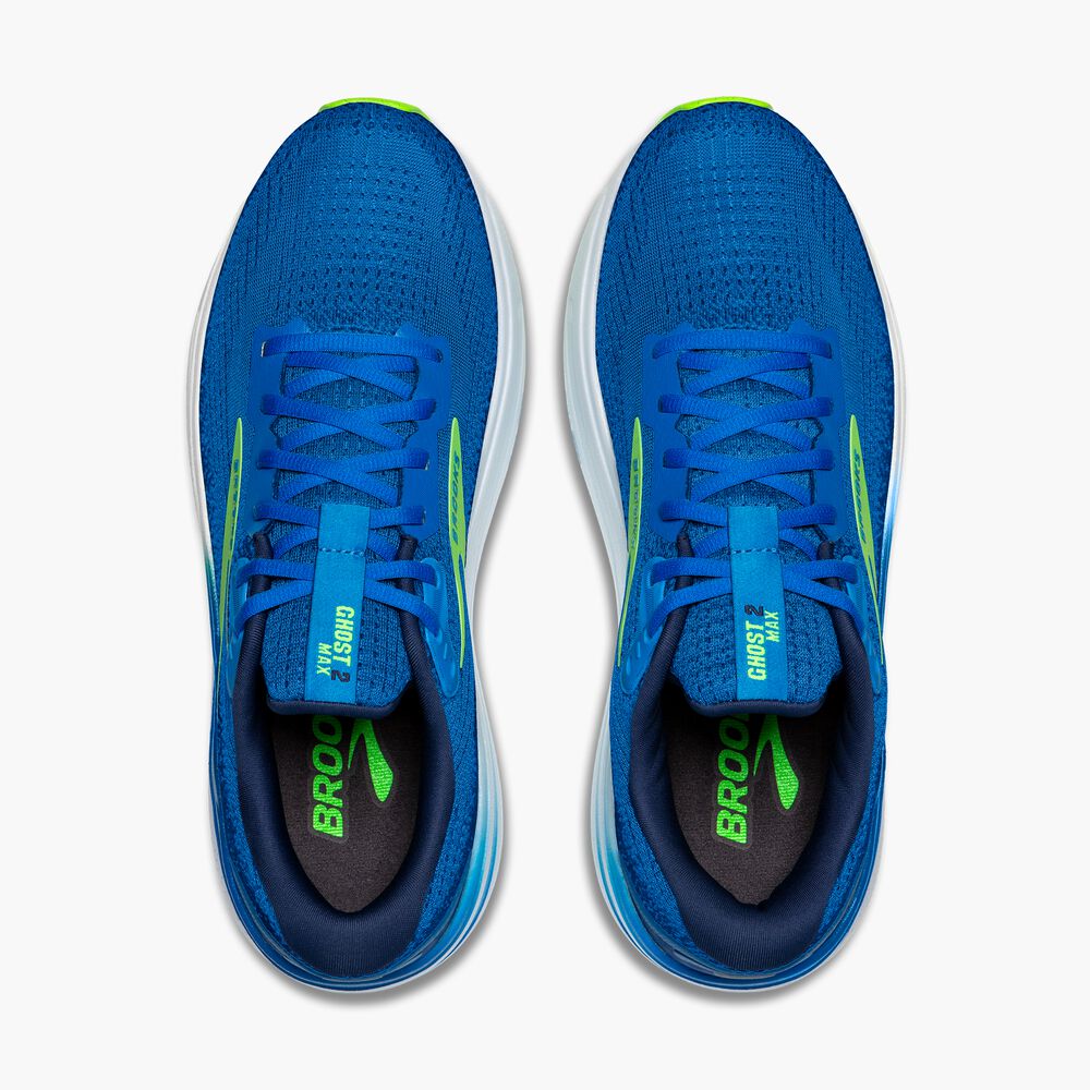 Brooks Ghost Max 2 - Dutch Blue/Grün Gecko/Peacoat