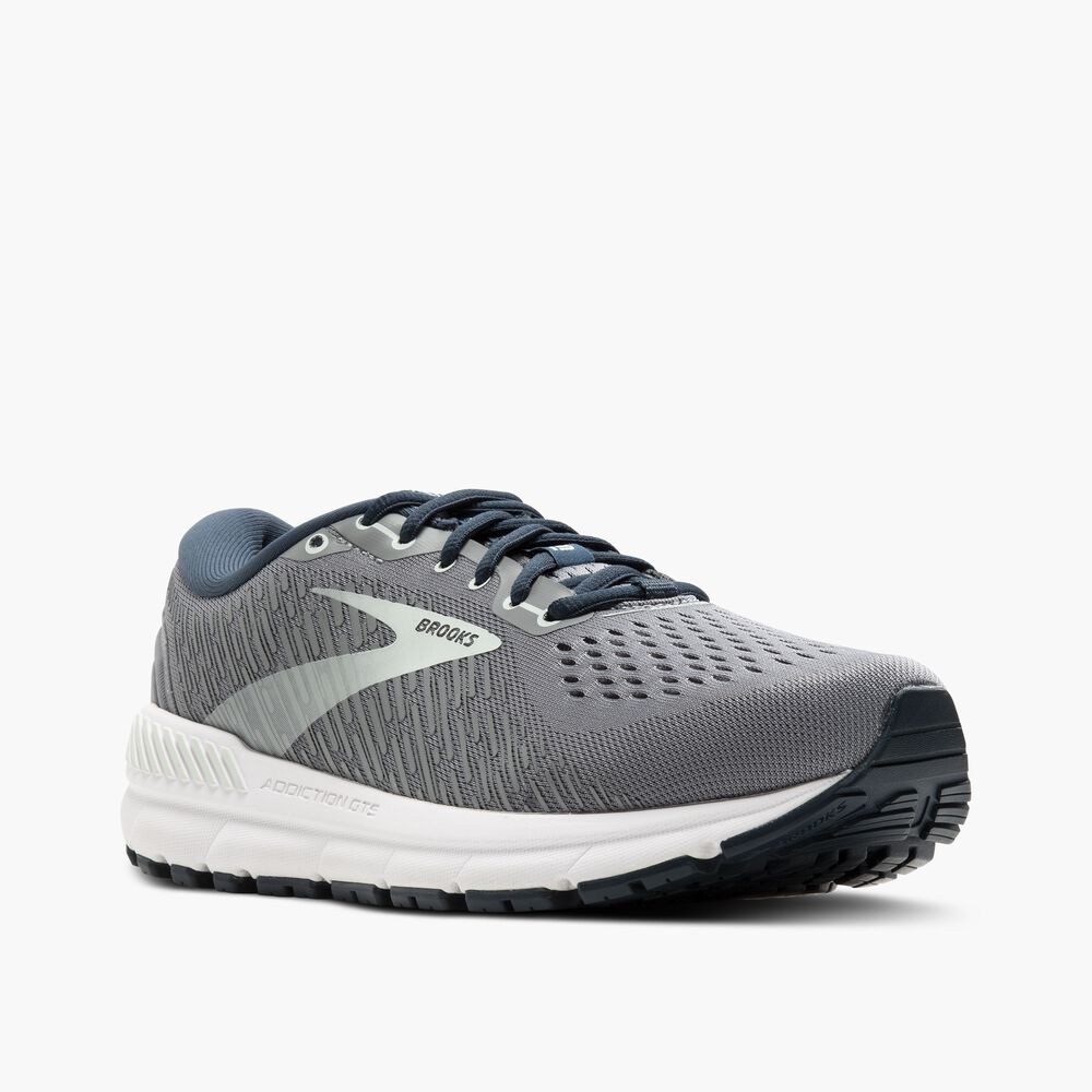 Brooks Addiction GTS 15 - Grau/Marineblau/Aqua
