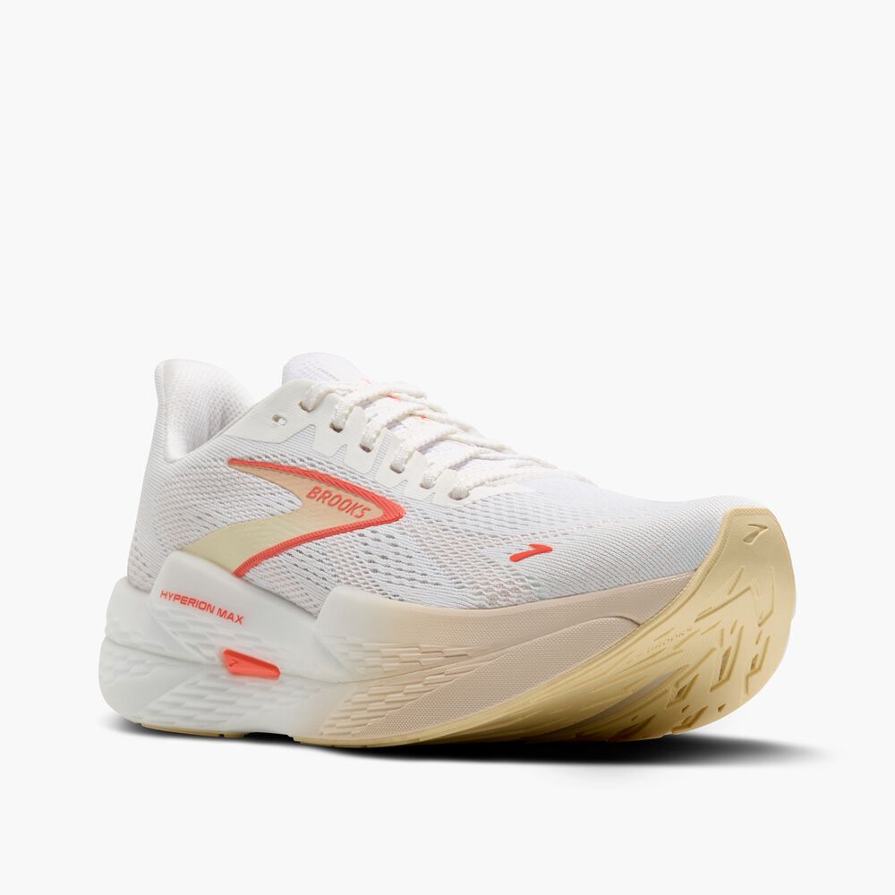 Brooks Hyperion Max 2 - Weiß/Pfirsich/Koralle
