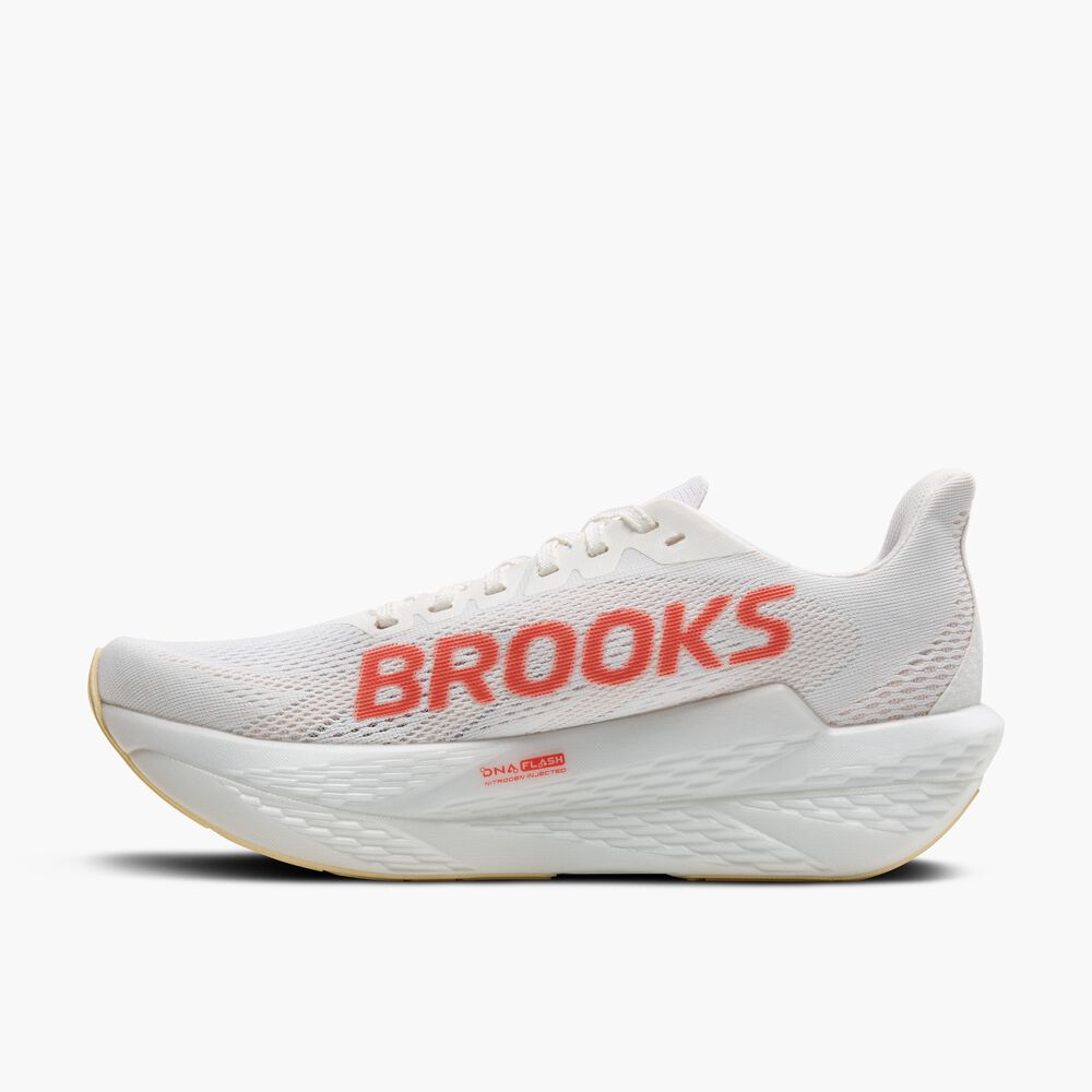 Brooks Hyperion Max 2 - Weiß/Pfirsich/Koralle