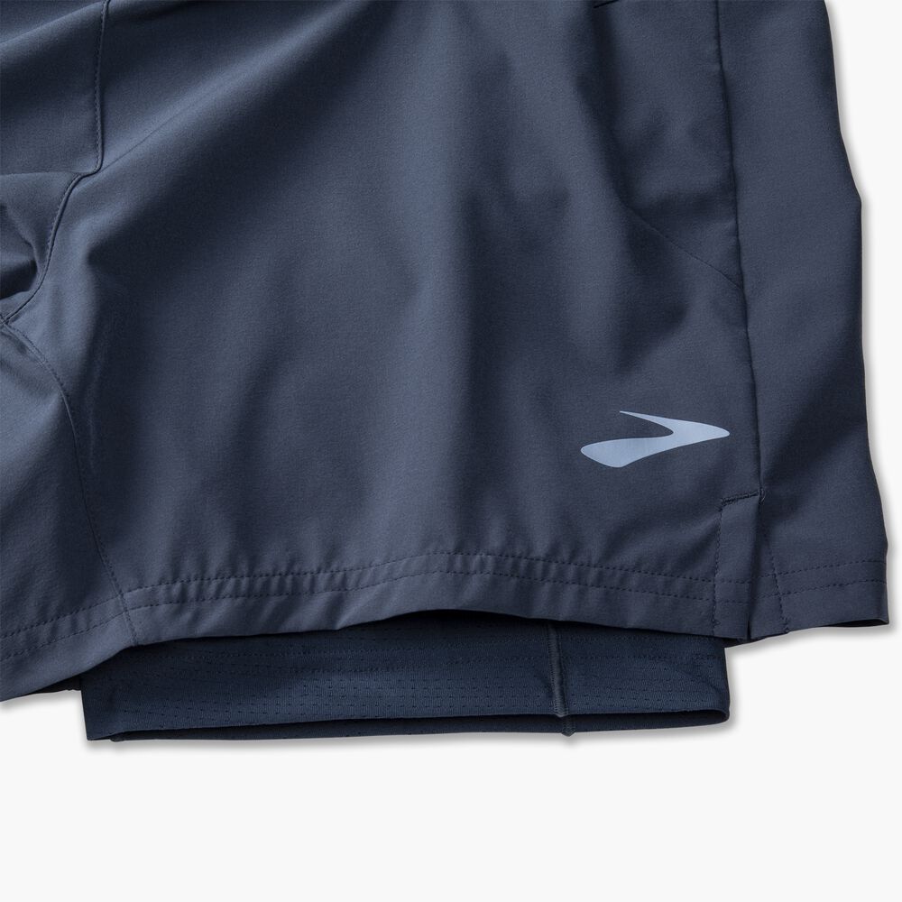 Brooks Sherpa 5" 2-in-1 Short - Blue Slate