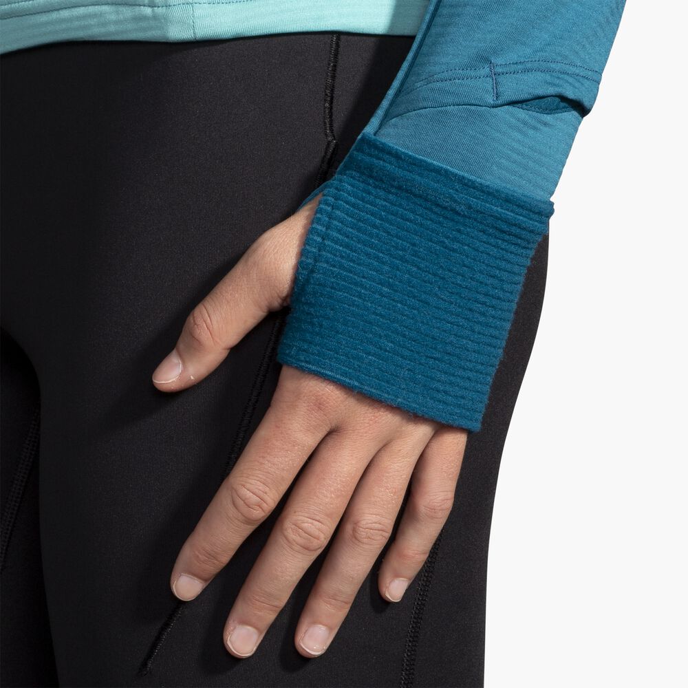 Brooks Notch Thermal Hoodie 2.0 - Aqua/Marokkanisches Blau