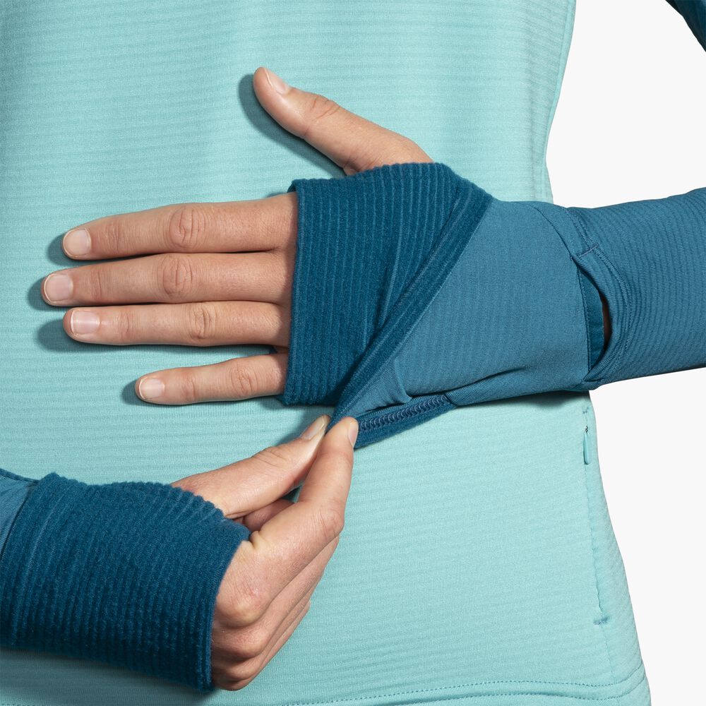 Brooks Notch Thermal Hoodie 2.0 - Aqua/Marokkanisches Blau