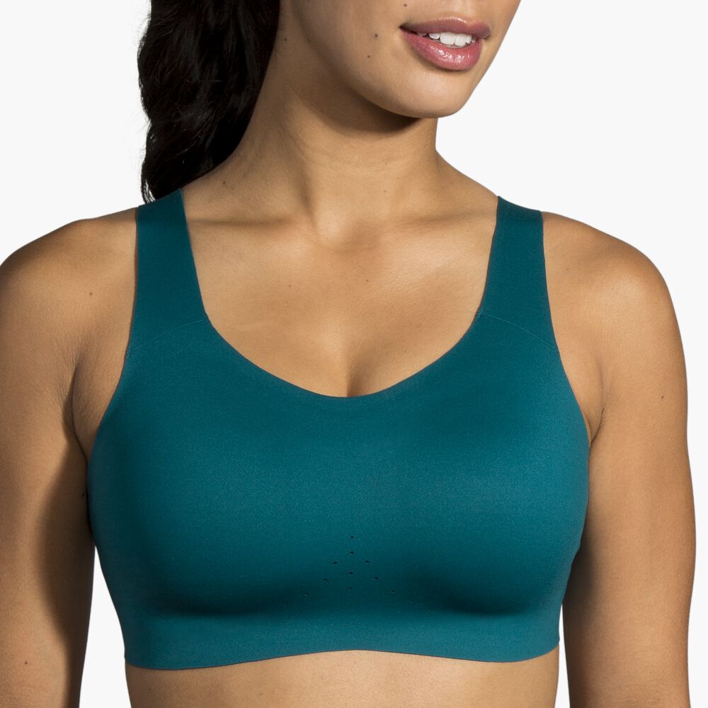 Brooks Dare Scoopback Run Bra - Tiefsee/Limette