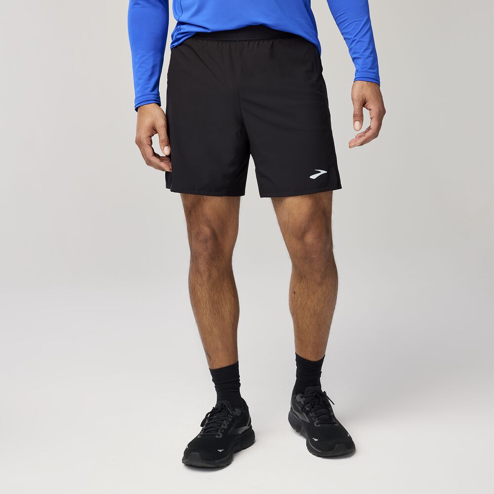 Brooks Journey 7" 2-in-1 Short - Schwarz