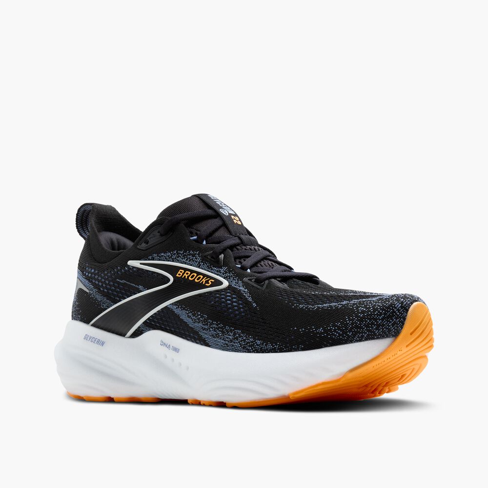 Brooks Glycerin 22 - Schwarz/Country Blue/Orange Pop