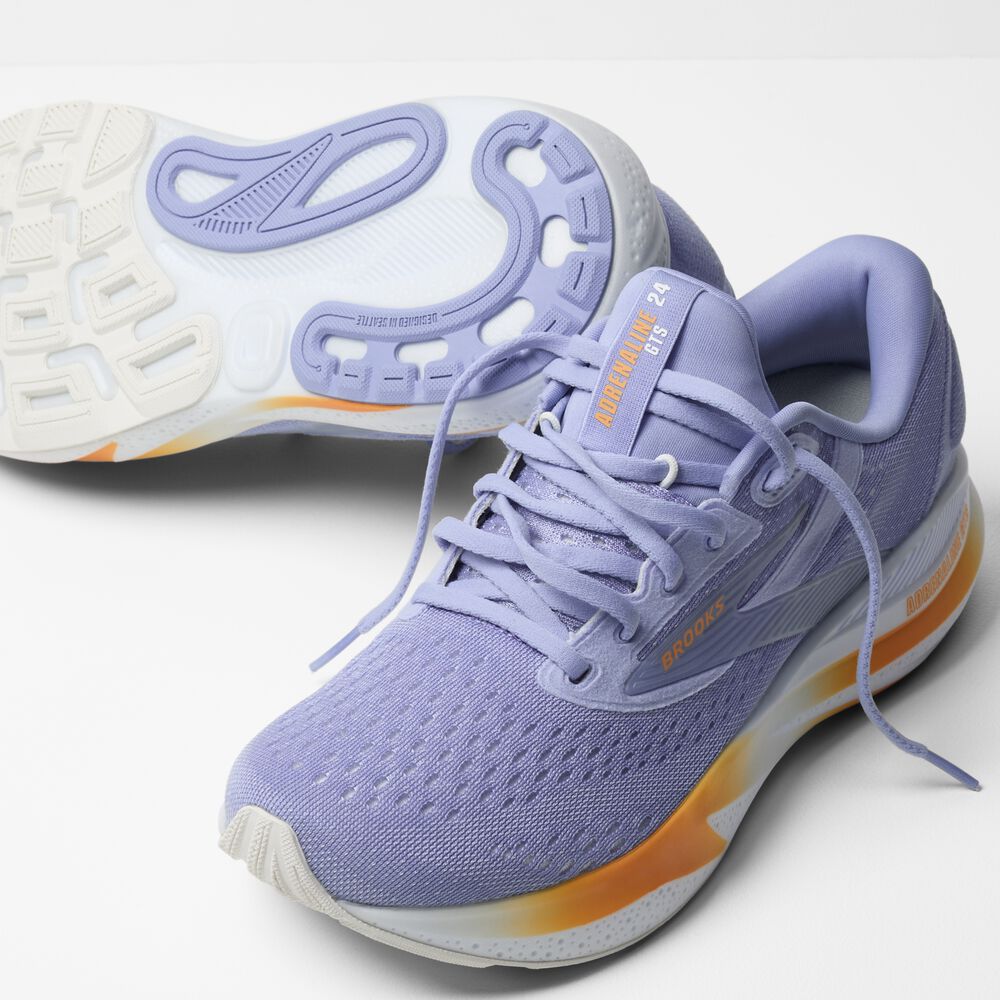 Brooks Adrenaline GTS 24 - Blue Heron/Weiß/Orange