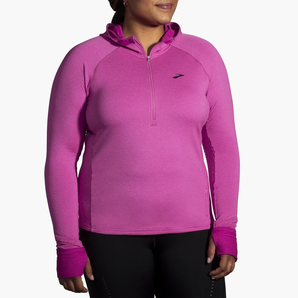 Brooks Notch Thermal Hoodie 2.0 - Hellviolett
