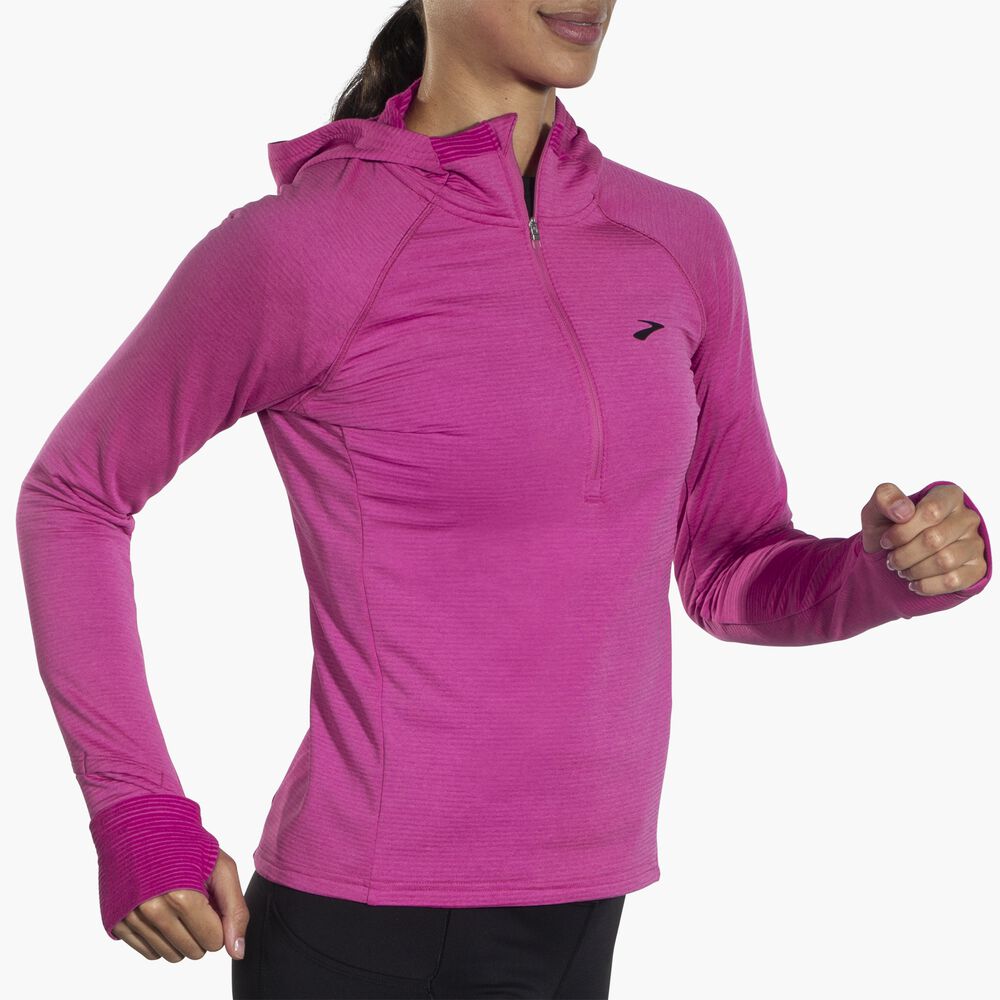 Brooks Notch Thermal Hoodie 2.0 - Hellviolett