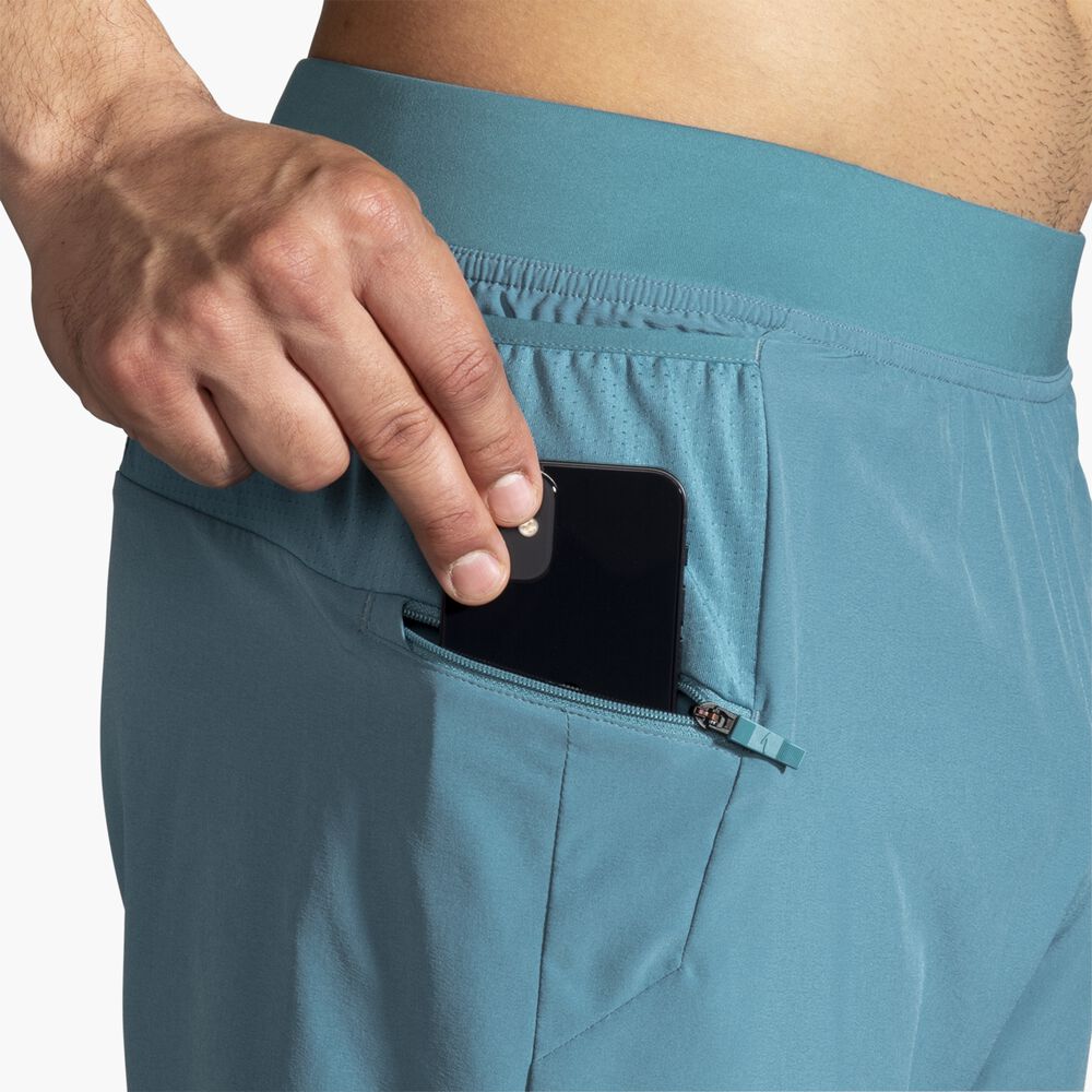 Brooks Sherpa 5" 2-in-1 Short - Schieferblau