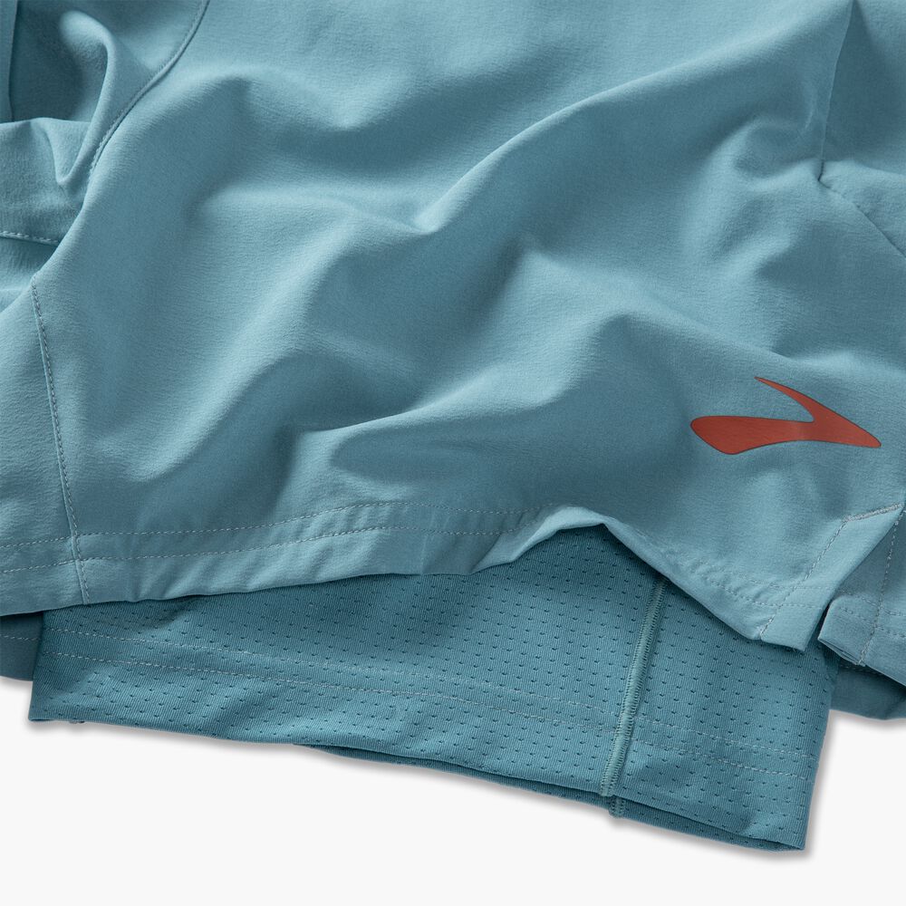 Brooks Sherpa 5" 2-in-1 Short - Schieferblau