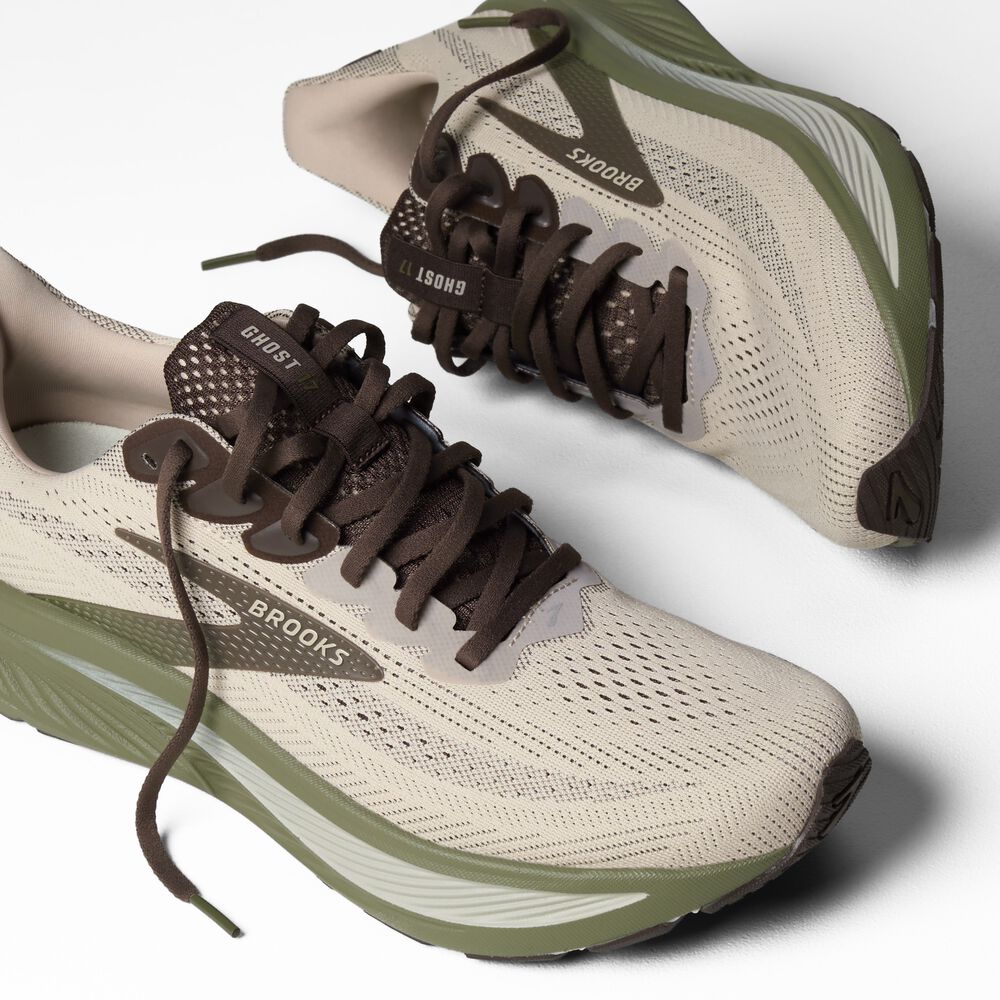Brooks Ghost 17 - Chateau Gray/Braun/Oliv
