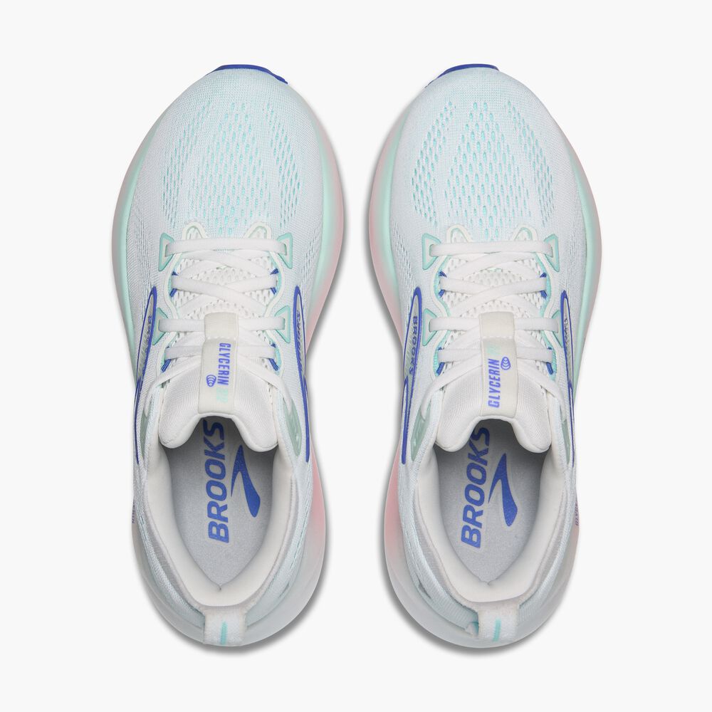 Brooks Glycerin 22 - Weiß/Limpet Shell/Amparo Blue