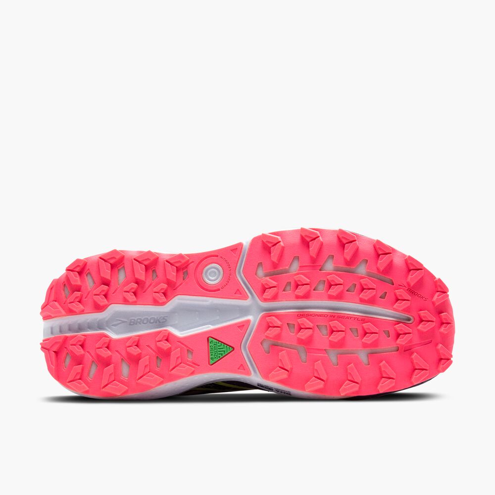 Brooks Caldera 7 - Pink/Peacoat/Sonniges Limettengrün