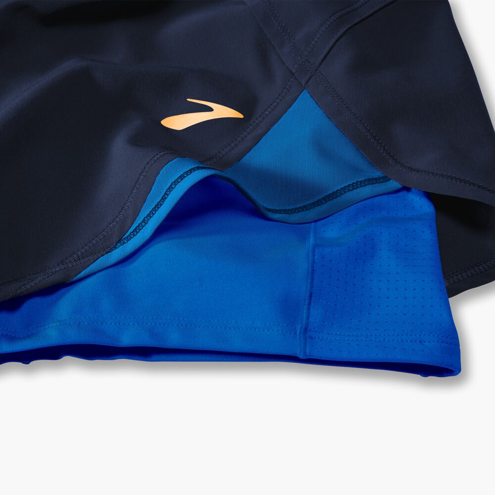 Brooks Chaser 5" 2-in-1 Short - Marineblau/Blau