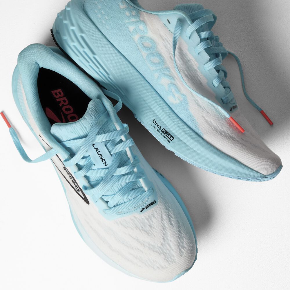 Brooks Launch 11 - Weiß/Atomizer/Pink Clay