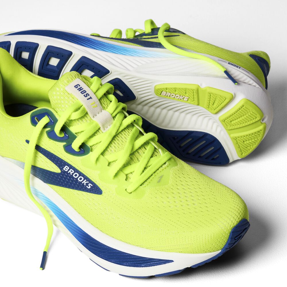 Brooks Ghost 17 - Acid Lime/Navy/Weiß