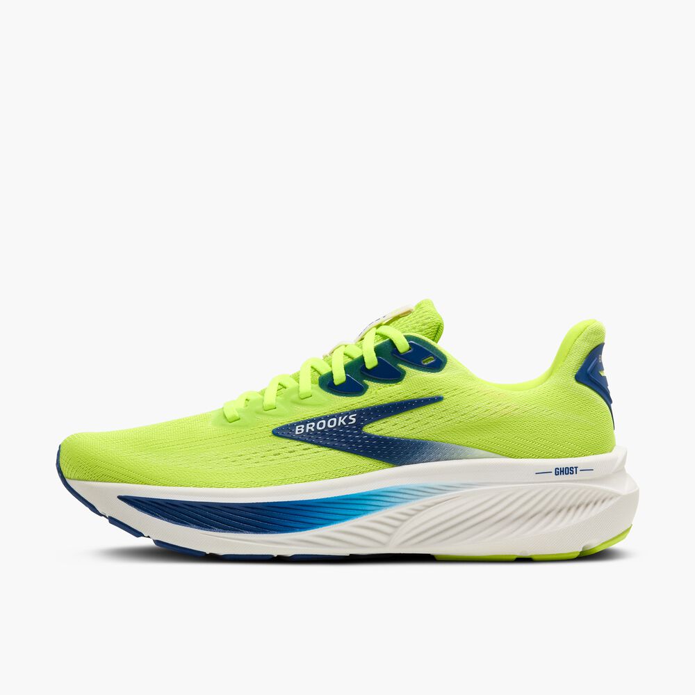 Brooks Ghost 17 - Acid Lime/Navy/Weiß