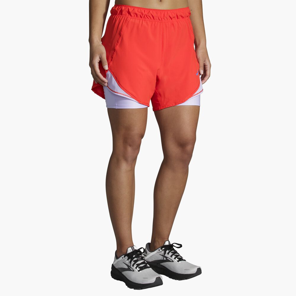 Brooks Chaser 5" 2-in-1 Short - Jamberry/Violet Dash