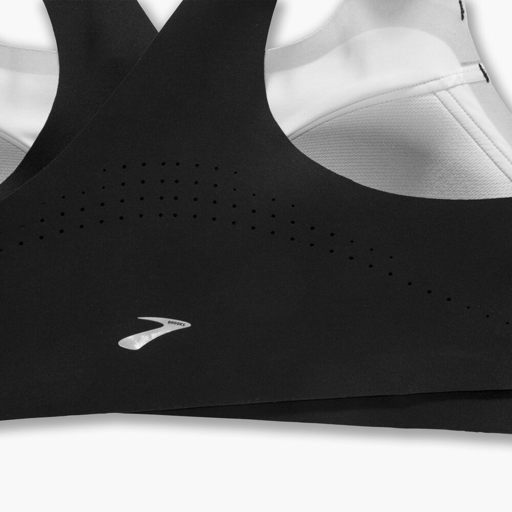 Brooks Dare Zip Run Bra - Schwarz