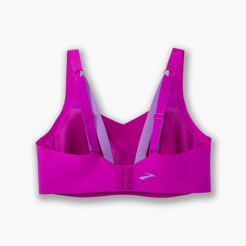 Brooks Underwire Sports Bra - Magenta/Heliotrop