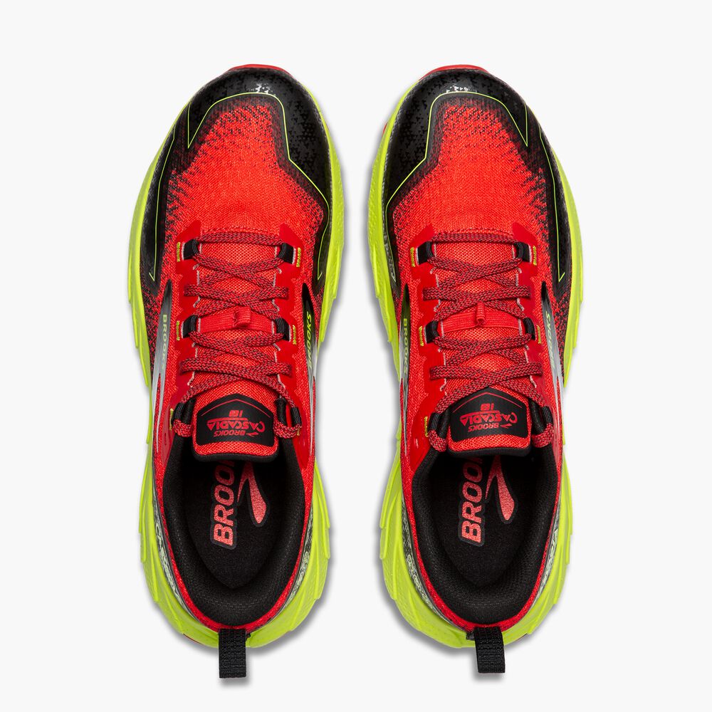 Brooks Cascadia 18 - Kirschtomate/Limette/Schwarz