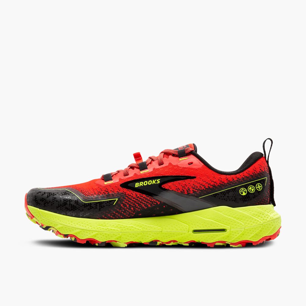 Brooks Cascadia 18 - Kirschtomate/Limette/Schwarz