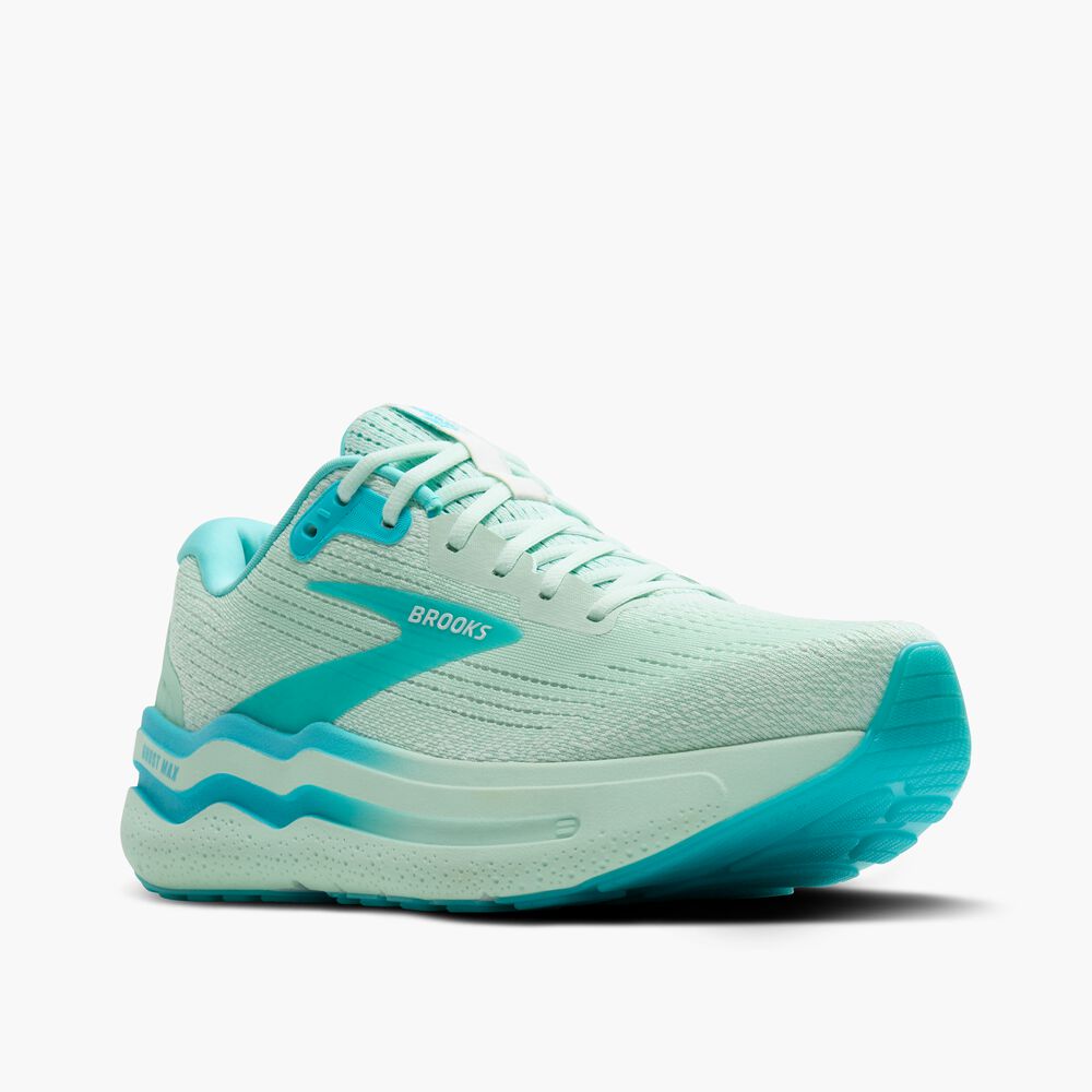Brooks Ghost Max 2 - Honigtau/Blau/Weiß
