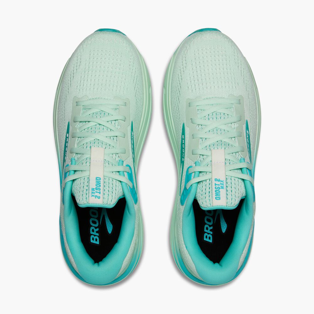 Brooks Ghost Max 2 - Honigtau/Blau/Weiß