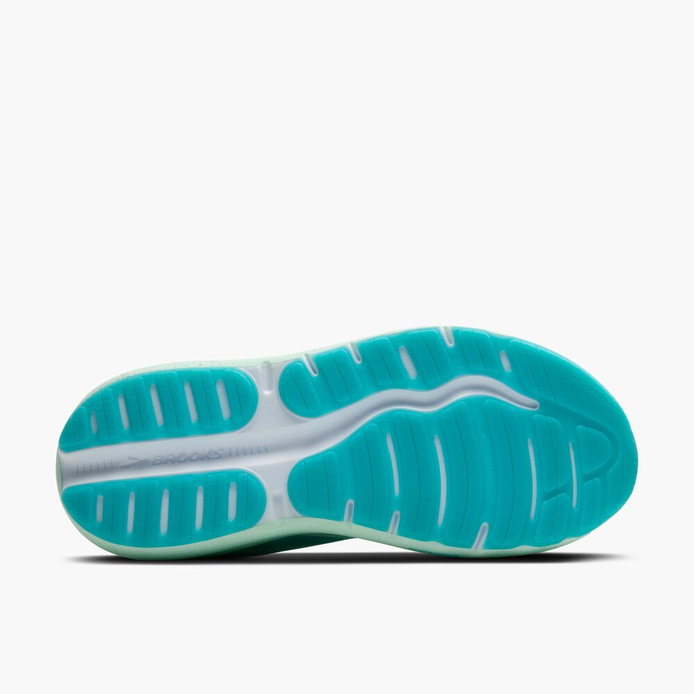 Brooks Ghost Max 2 - Honigtau/Blau/Weiß