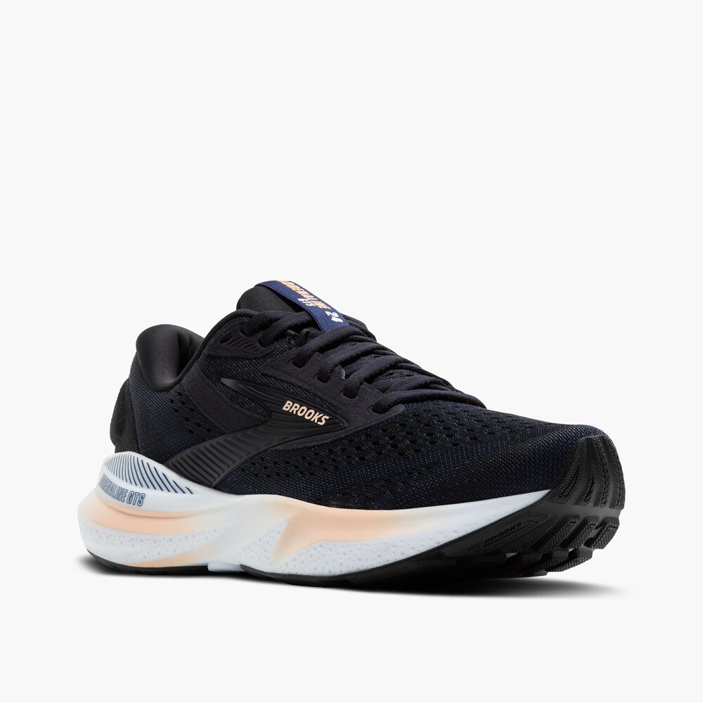 Brooks Adrenaline GTS 24 - Schwarz/Pfirsich/Peacoat
