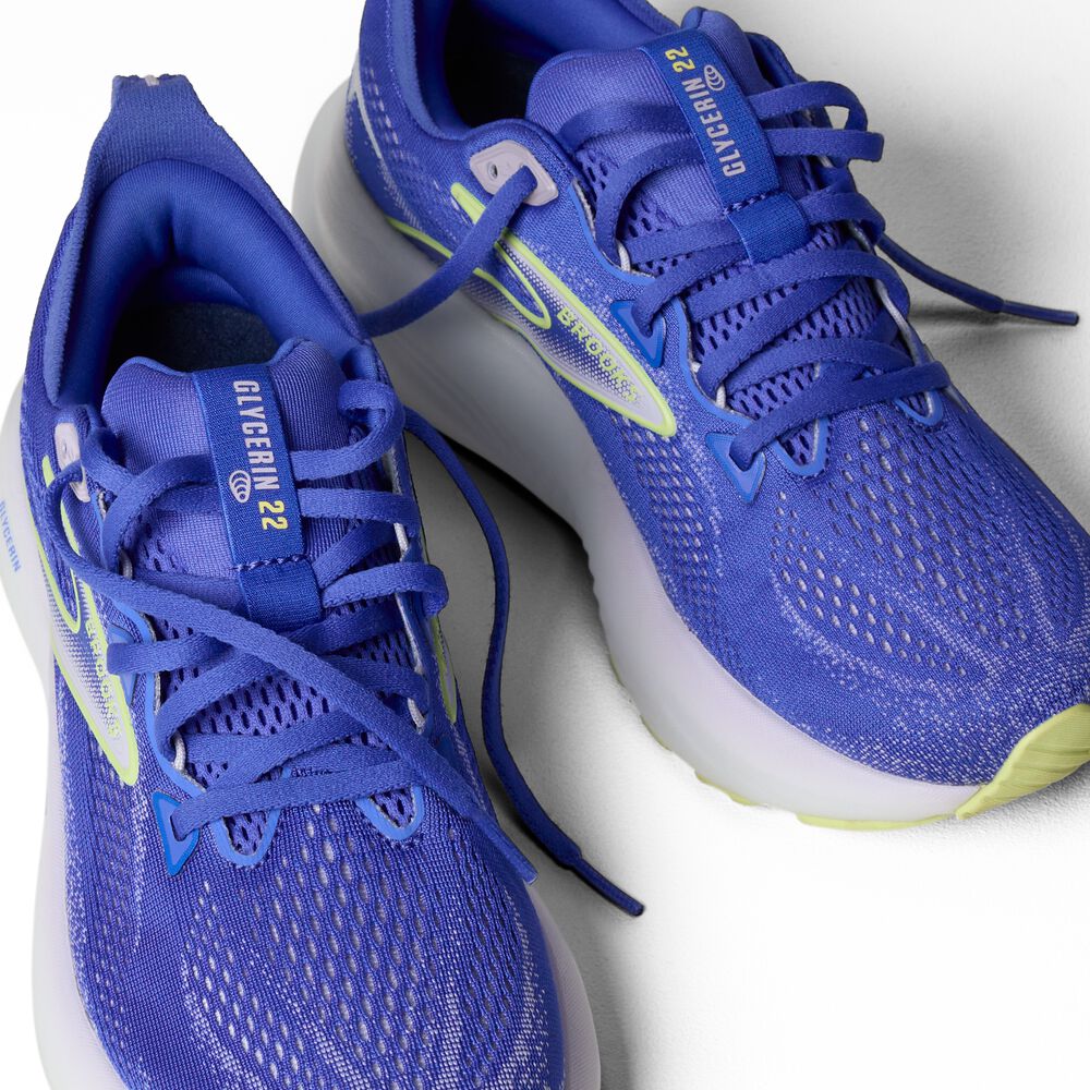 Brooks Glycerin 22 - Amparo Blau/Hyper Iris/Gelb