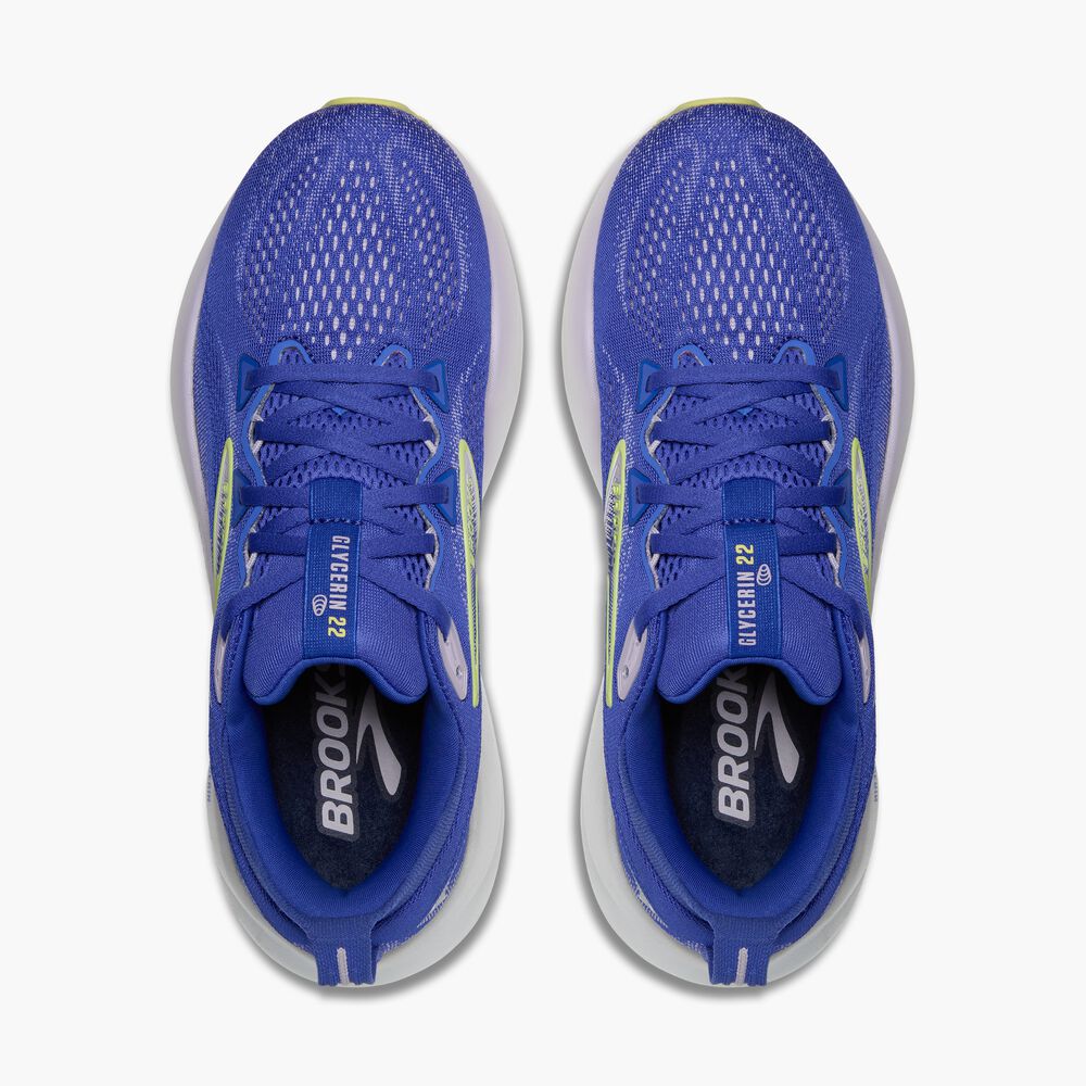 Brooks Glycerin 22 - Amparo Blau/Hyper Iris/Gelb