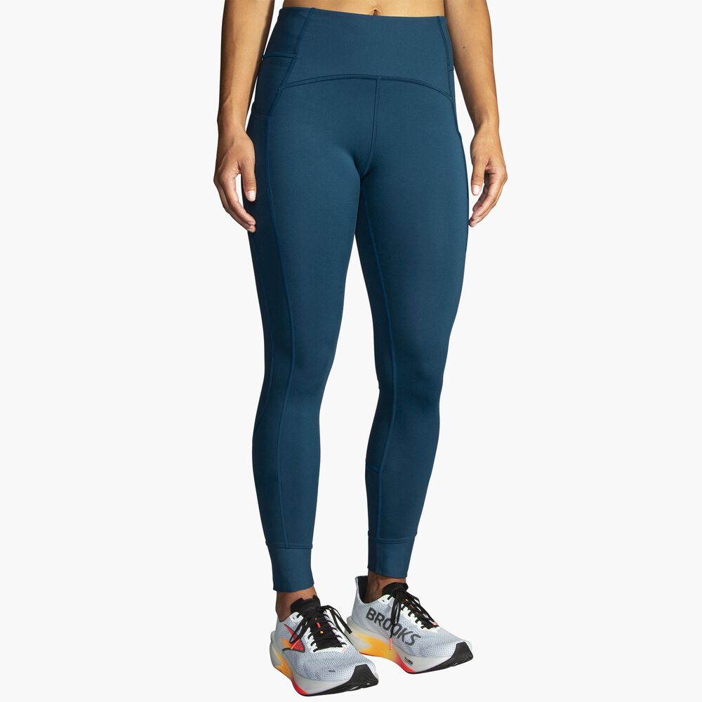Brooks Momentum Thermal Tight - Ocean Drive