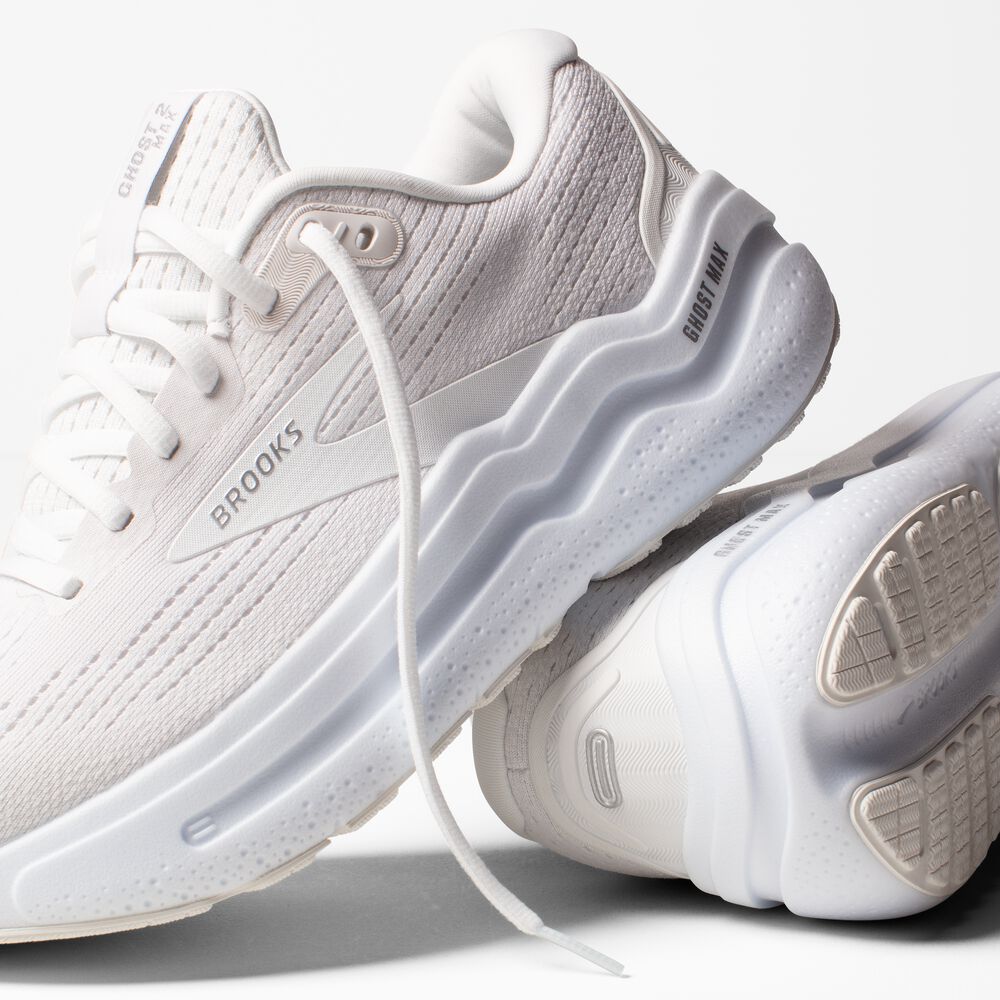Brooks Ghost Max 2 - Leuchtendes Weiß/Hell Weiß