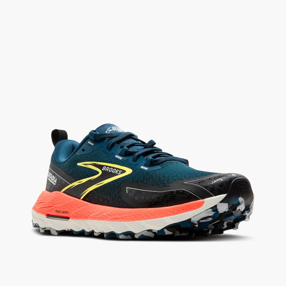 Brooks Cascadia 18 - Legion Blue/Schwarz/Flame