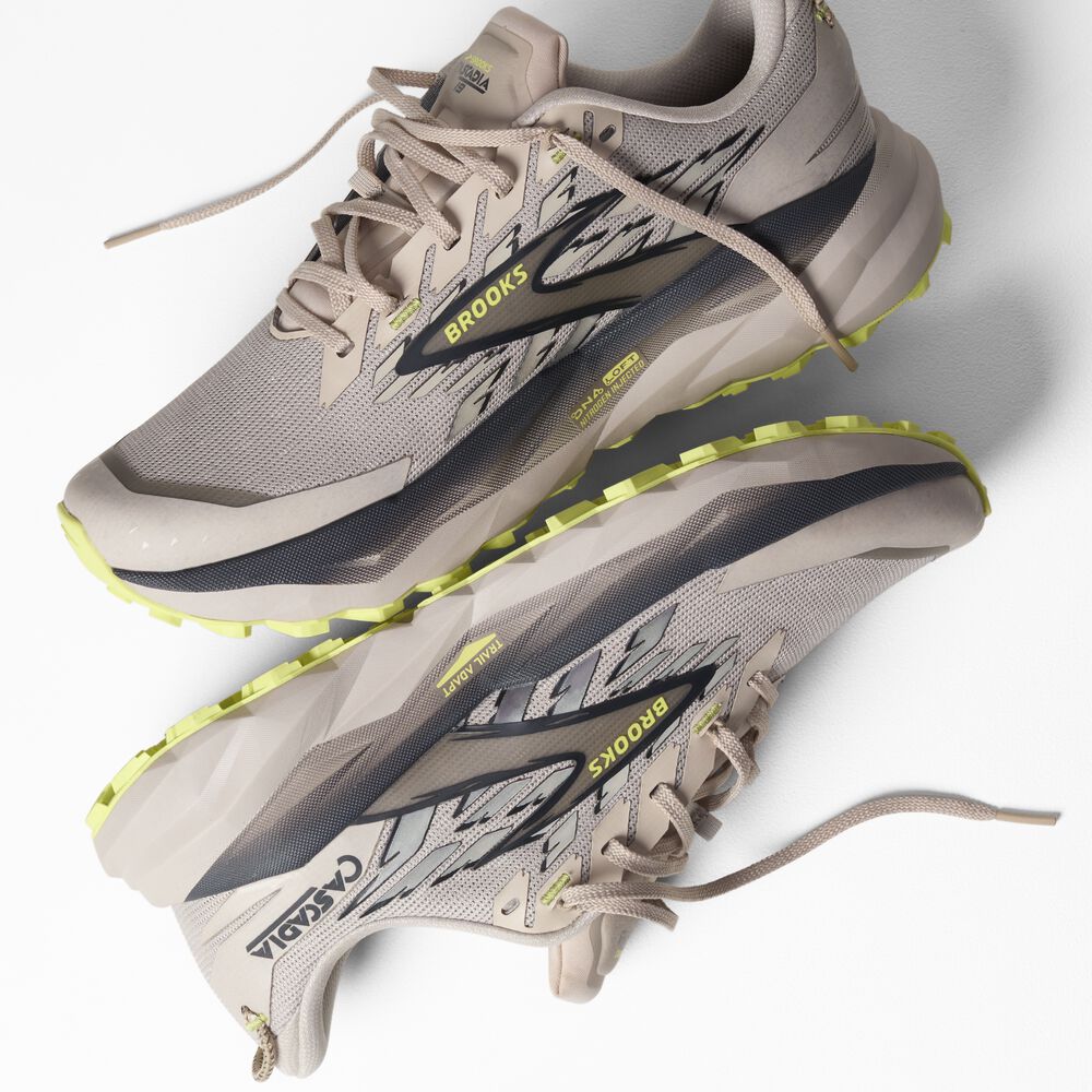 Brooks Cascadia 19 - Chateau/Ebenholz/Sonniges Limettengrün