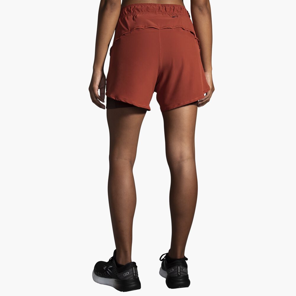Brooks Chaser 5" 2-in-1 Short - Kupfer/Run Raisin