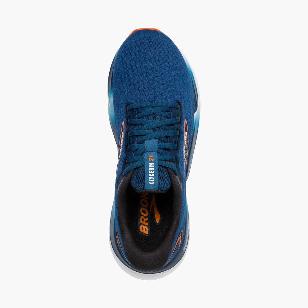 Brooks Glycerin 21 - Blauopal/Schwarz/Kapuzinerkresse