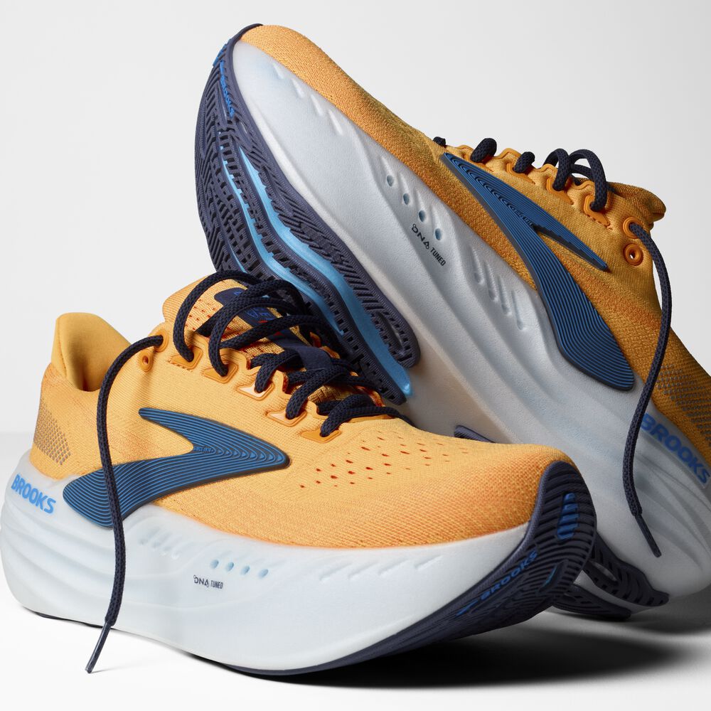 Brooks Glycerin Max - Leuchtendes Orange/Blau/Weiß