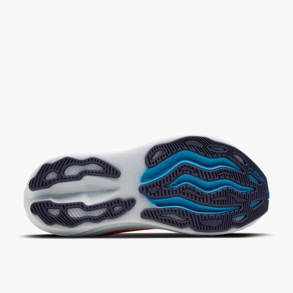 Brooks Glycerin Max - Leuchtendes Orange/Blau/Weiß
